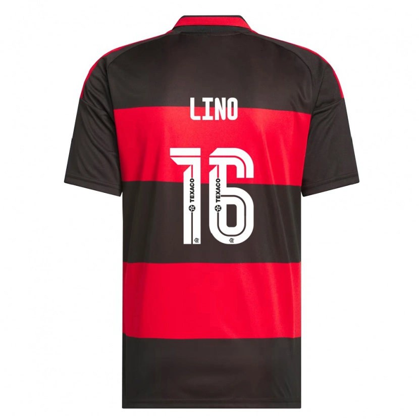 Danxen Heren Samuel Lino #16 Rood Zwart Wit Thuisshirt Thuistenue 2026/27 T-Shirt België
