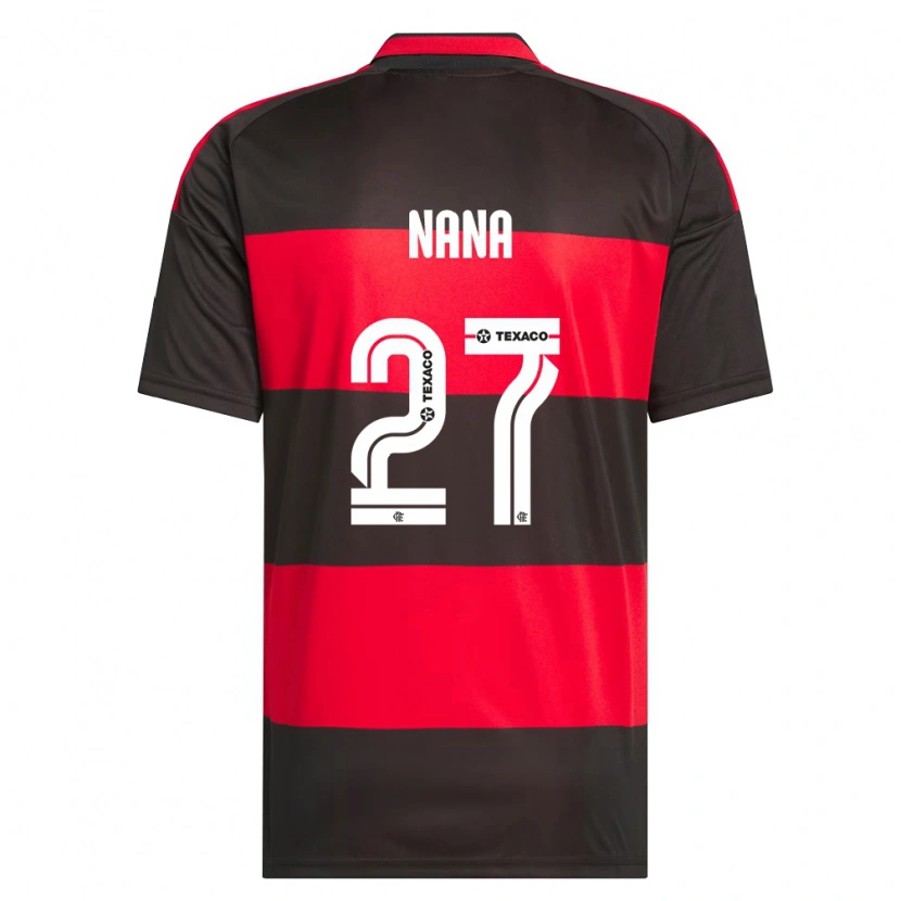 Danxen Heren Nana #27 Rood Zwart Wit Thuisshirt Thuistenue 2026/27 T-Shirt België