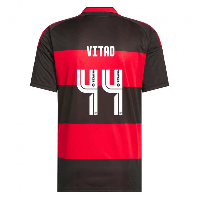 Danxen Heren Vitor Eduardo Da Silva Matos #44 Rood Zwart Wit Thuisshirt Thuistenue 2026/27 T-Shirt België