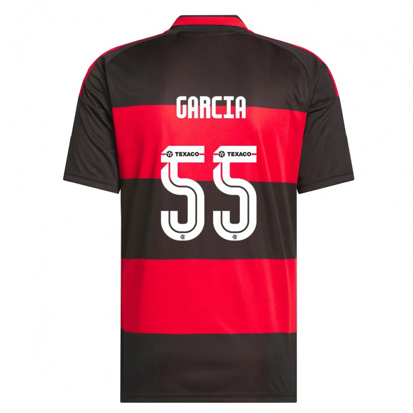 Danxen Heren Caio Garcia #55 Rood Zwart Wit Thuisshirt Thuistenue 2026/27 T-Shirt België
