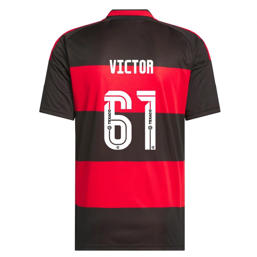 Danxen Heren João Souza #61 Rood Zwart Wit Thuisshirt Thuistenue 2026/27 T-Shirt België