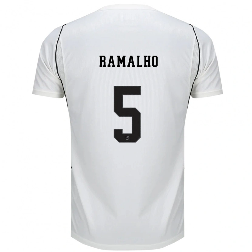 Danxen Heren André Ramalho #5 Wit Zwart Rood Thuisshirt Thuistenue 2026/27 T-Shirt België