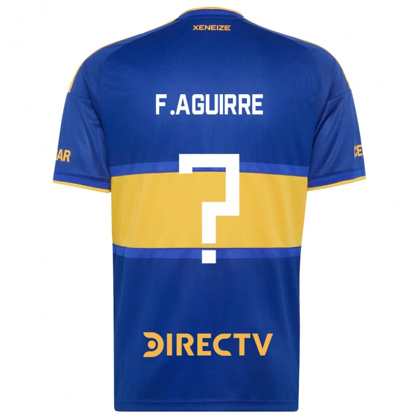 Danxen Heren Federico Aguirre #0 Koninklijk Blauw Geel Thuisshirt Thuistenue 2026/27 T-Shirt België
