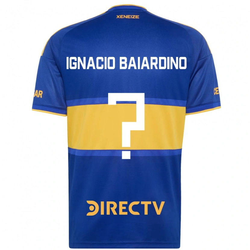 Danxen Heren Juan Ignacio Baiardino #0 Koninklijk Blauw Geel Thuisshirt Thuistenue 2026/27 T-Shirt België