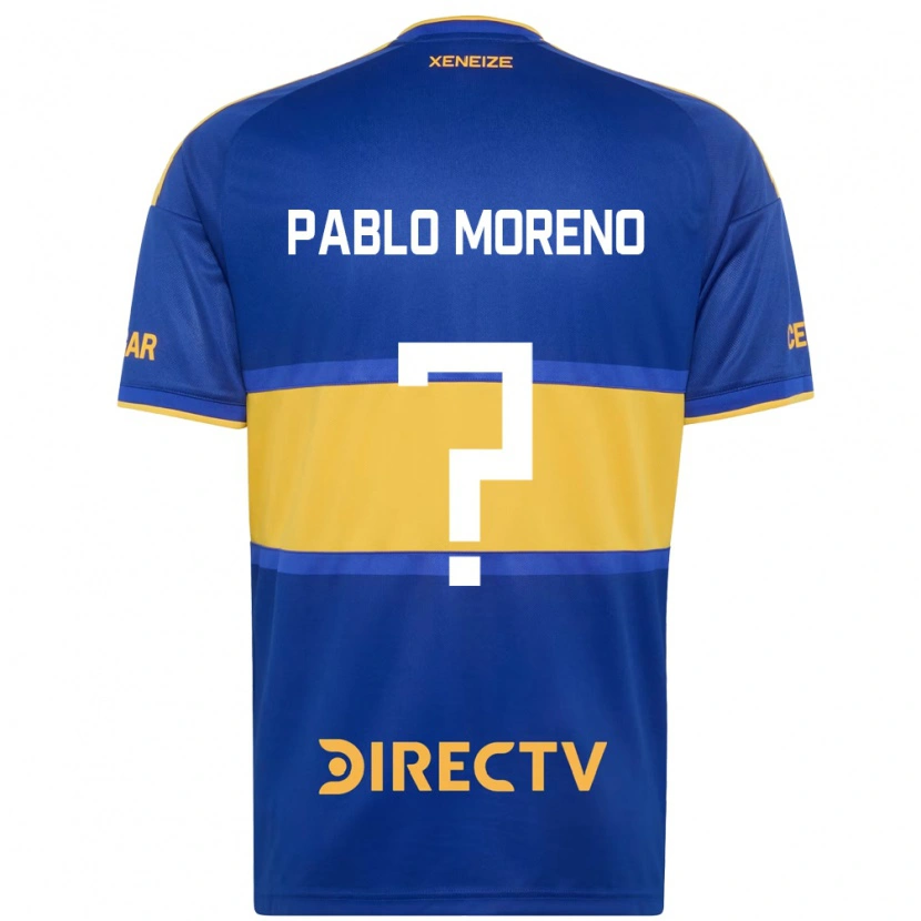Danxen Heren Juan Pablo Moreno #0 Koninklijk Blauw Geel Thuisshirt Thuistenue 2026/27 T-Shirt België