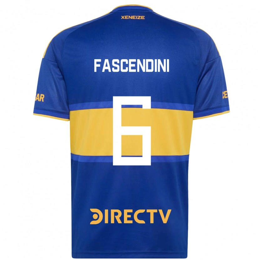 Danxen Heren Valentin Fascendini #6 Koninklijk Blauw Geel Thuisshirt Thuistenue 2026/27 T-Shirt België
