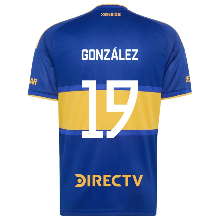 Danxen Heren Ezequiel González #19 Koninklijk Blauw Geel Thuisshirt Thuistenue 2026/27 T-Shirt België