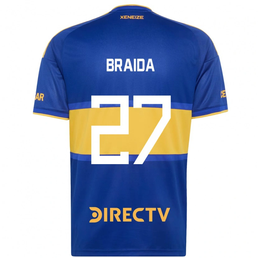 Danxen Heren Malcom Braida #27 Koninklijk Blauw Geel Thuisshirt Thuistenue 2026/27 T-Shirt België