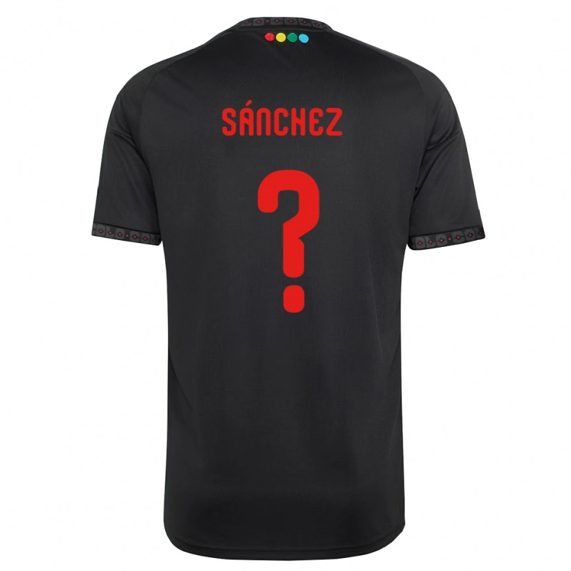 Danxen Heren Bastian Sánchez #0 Zwart Rood Uitshirt Uittenue 2026/27 T-Shirt België