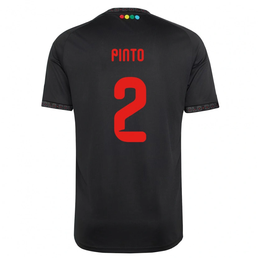 Danxen Heren Matías Pinto #2 Zwart Rood Uitshirt Uittenue 2026/27 T-Shirt België