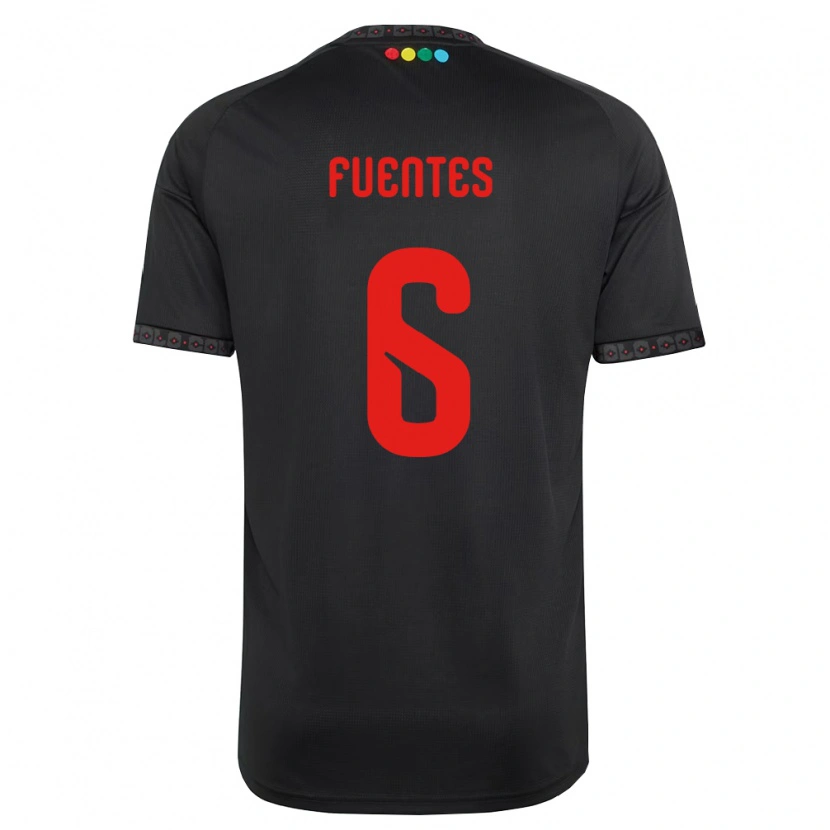 Danxen Heren César Fuentes #6 Zwart Rood Uitshirt Uittenue 2026/27 T-Shirt België