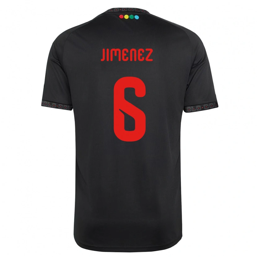 Danxen Heren Yastin Jiménez #6 Zwart Rood Uitshirt Uittenue 2026/27 T-Shirt België