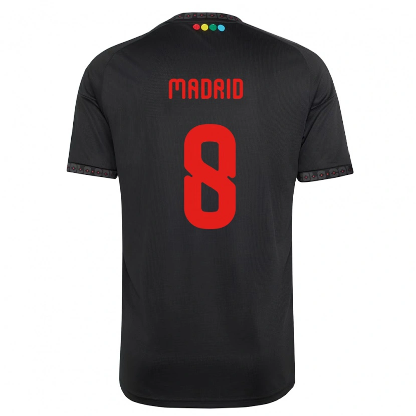 Danxen Heren Álvaro Madrid #8 Zwart Rood Uitshirt Uittenue 2026/27 T-Shirt België