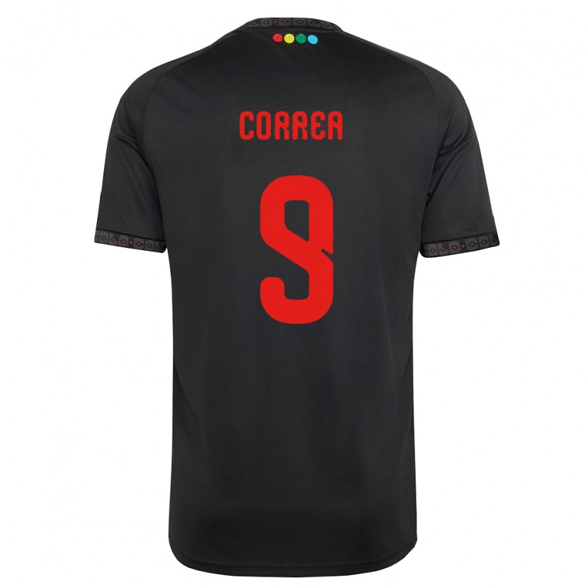 Danxen Heren Javier Correa #9 Zwart Rood Uitshirt Uittenue 2026/27 T-Shirt België