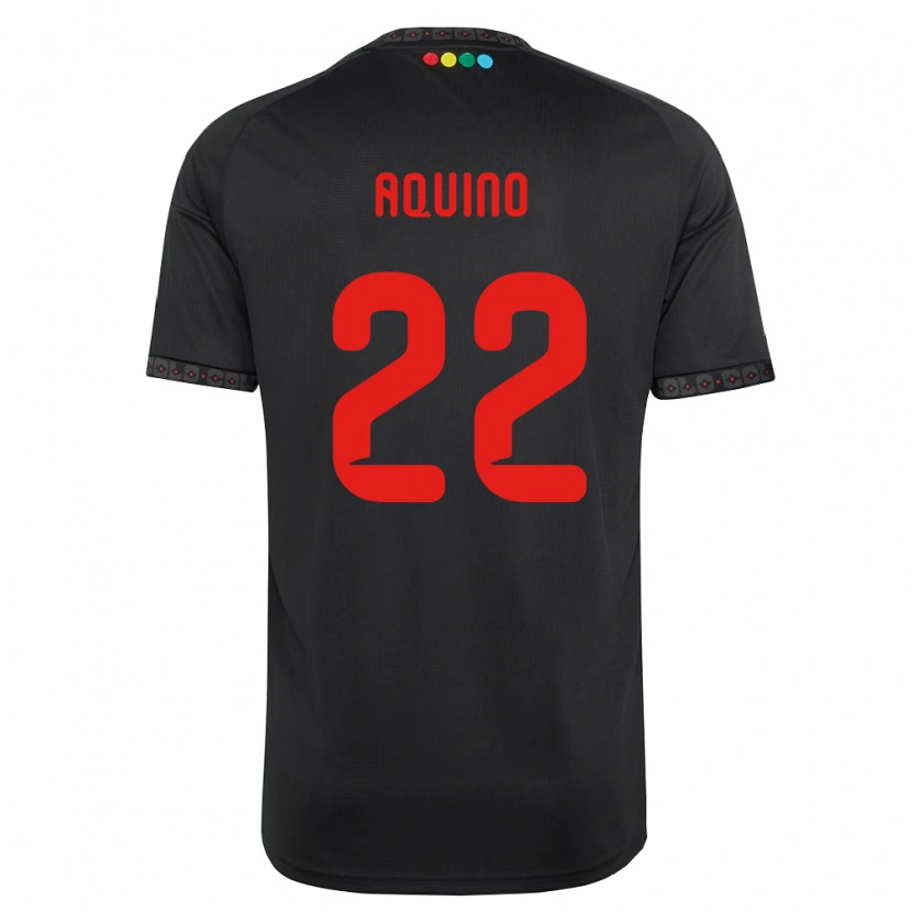 Danxen Heren Claudio Aquino #22 Zwart Rood Uitshirt Uittenue 2026/27 T-Shirt België