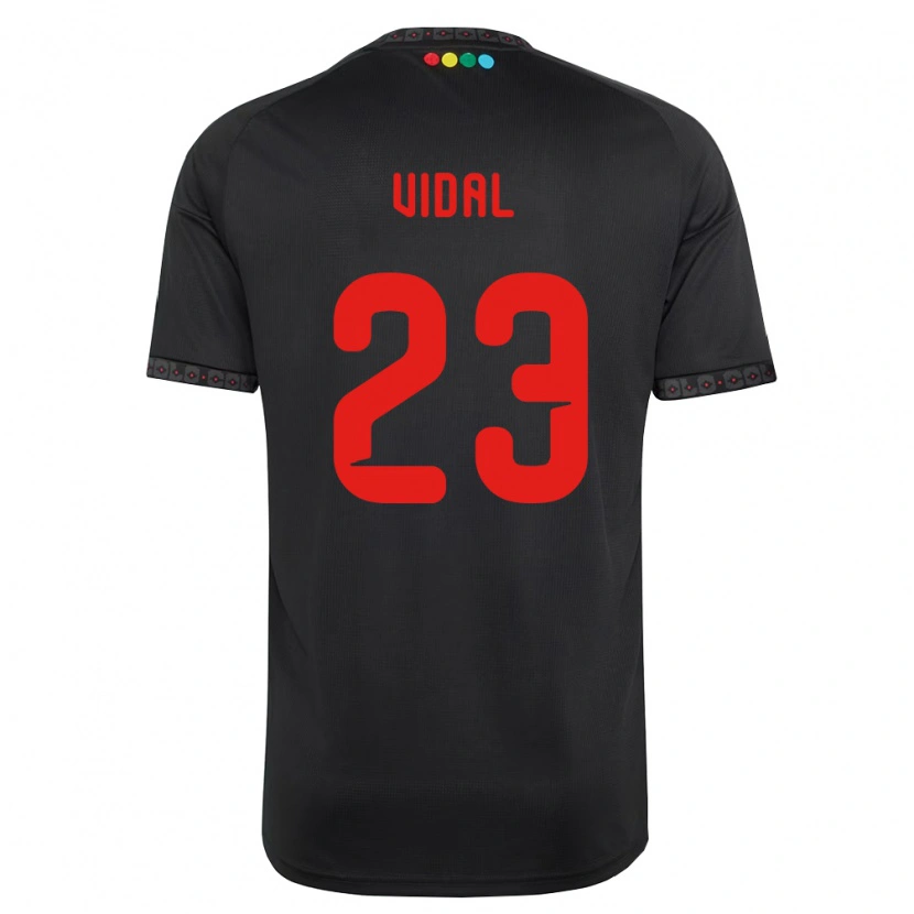 Danxen Heren Arturo Vidal #23 Zwart Rood Uitshirt Uittenue 2026/27 T-Shirt België