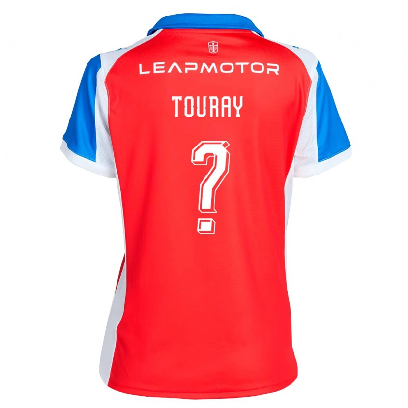 Danxen Heren Ousman Touray #0 Rood Blauw Uitshirt Uittenue 2026/27 T-Shirt België