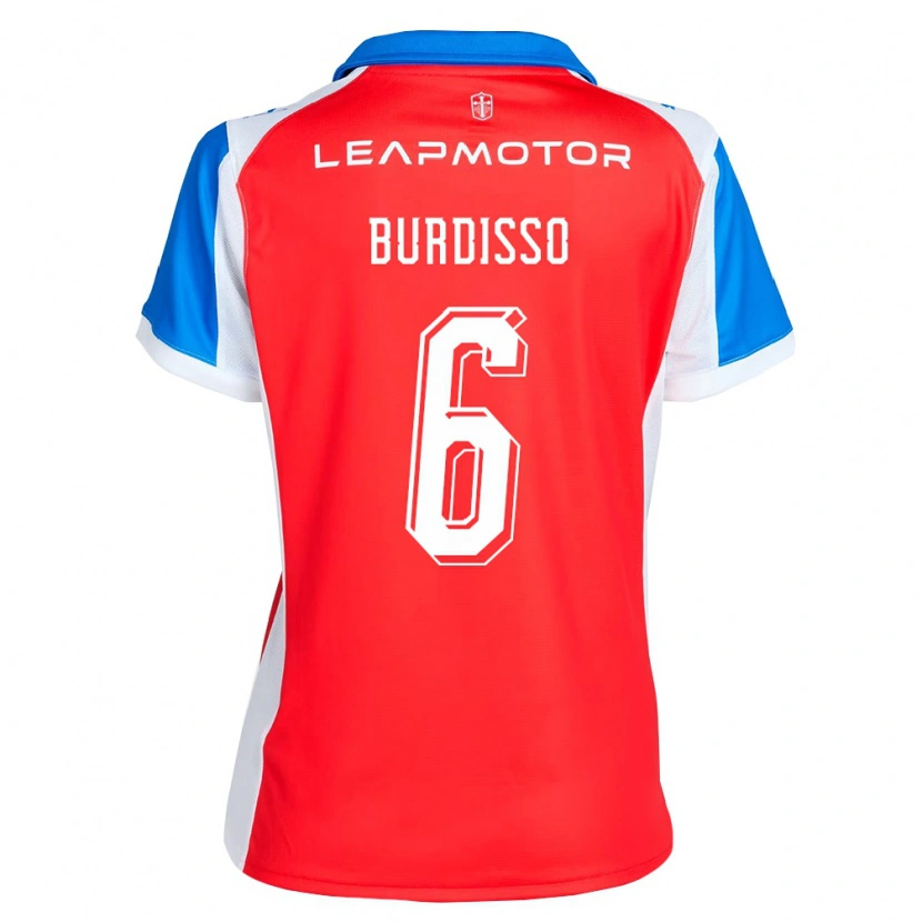 Danxen Heren Guillermo Burdisso #6 Rood Blauw Uitshirt Uittenue 2026/27 T-Shirt België