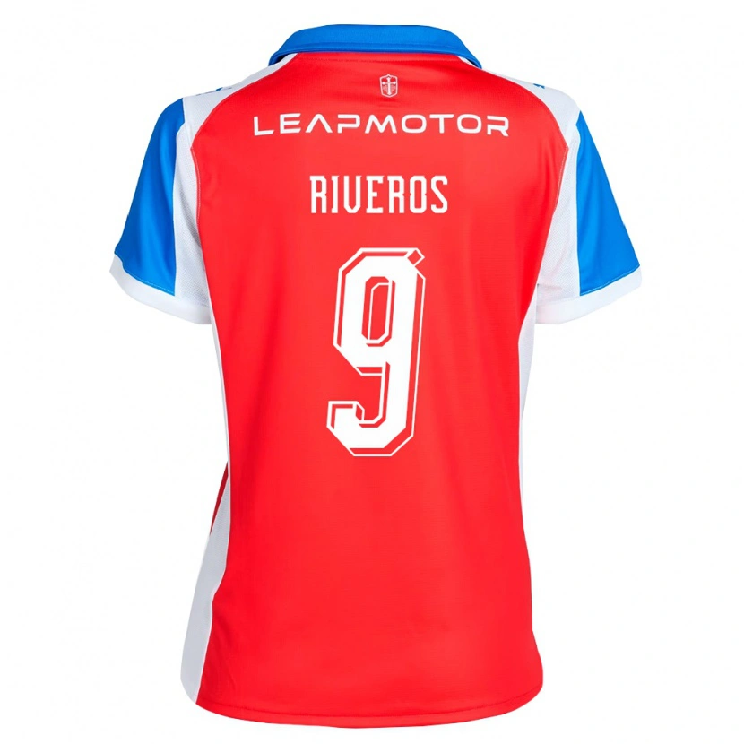 Danxen Heren Amaro Riveros #9 Rood Blauw Uitshirt Uittenue 2026/27 T-Shirt België