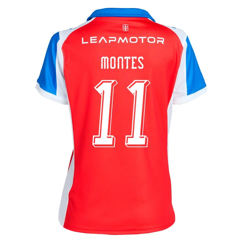Danxen Heren Clemente Montes #11 Rood Blauw Uitshirt Uittenue 2026/27 T-Shirt België