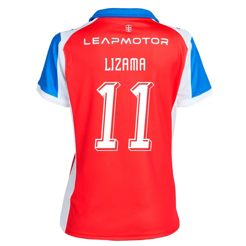 Danxen Heren Bayron Lizama #11 Rood Blauw Uitshirt Uittenue 2026/27 T-Shirt België