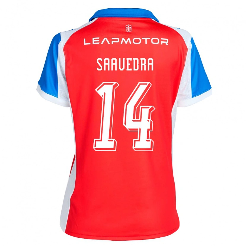 Danxen Heren Danilo Saavedra #14 Rood Blauw Uitshirt Uittenue 2026/27 T-Shirt België