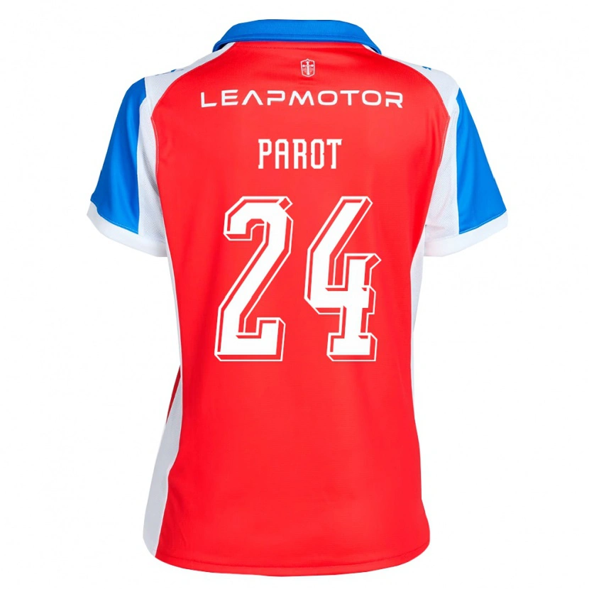 Danxen Heren Alfonso Parot #24 Rood Blauw Uitshirt Uittenue 2026/27 T-Shirt België