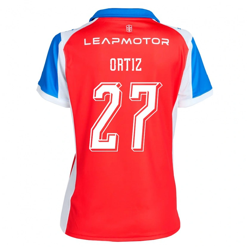 Danxen Heren Jorge Ortiz #27 Rood Blauw Uitshirt Uittenue 2026/27 T-Shirt België