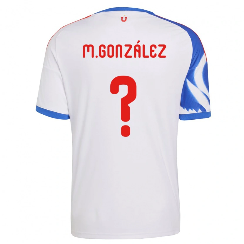 Danxen Heren Matías González #0 Wit Marineblauw Uitshirt Uittenue 2026/27 T-Shirt België