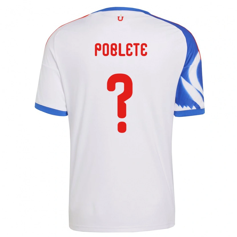 Danxen Heren José Poblete #0 Wit Marineblauw Uitshirt Uittenue 2026/27 T-Shirt België