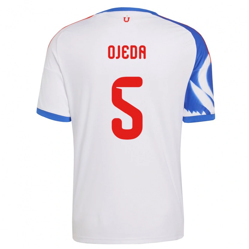 Danxen Heren Emmanuel Ojeda #5 Wit Marineblauw Uitshirt Uittenue 2026/27 T-Shirt België