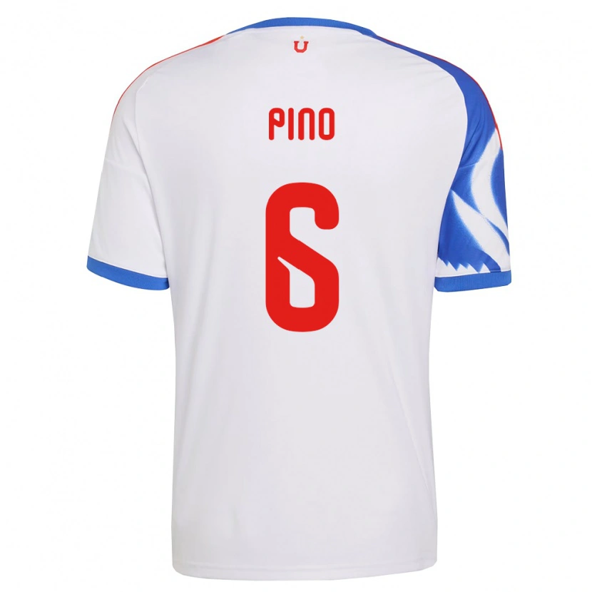 Danxen Heren Gisela Pino #6 Wit Marineblauw Uitshirt Uittenue 2026/27 T-Shirt België