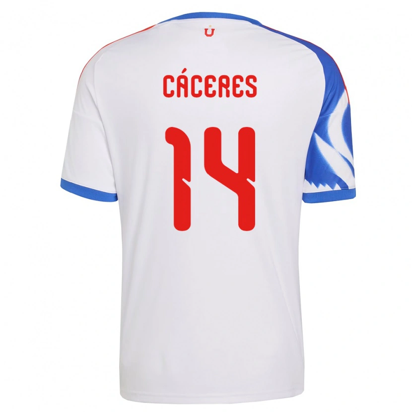 Danxen Heren Franco Cáceres #14 Wit Marineblauw Uitshirt Uittenue 2026/27 T-Shirt België