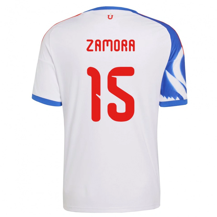 Danxen Heren Daniela Zamora #15 Wit Marineblauw Uitshirt Uittenue 2026/27 T-Shirt België