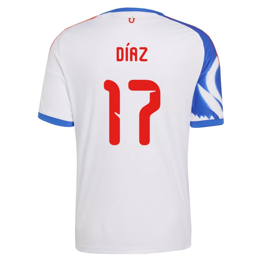 Danxen Heren Benjamín Díaz #17 Wit Marineblauw Uitshirt Uittenue 2026/27 T-Shirt België