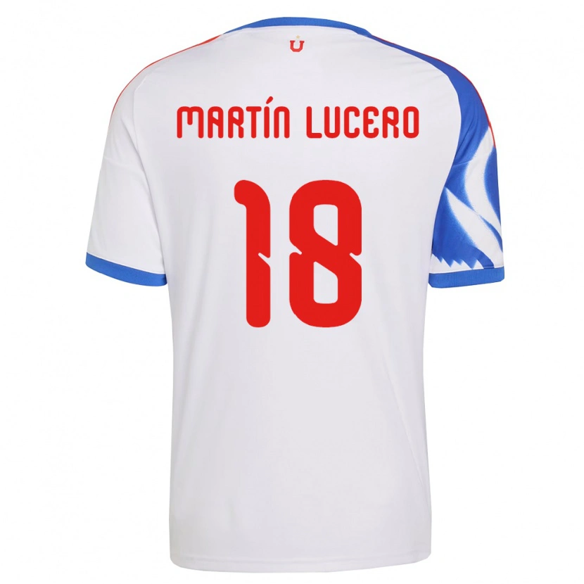 Danxen Heren Juan Martín Lucero #18 Wit Marineblauw Uitshirt Uittenue 2026/27 T-Shirt België