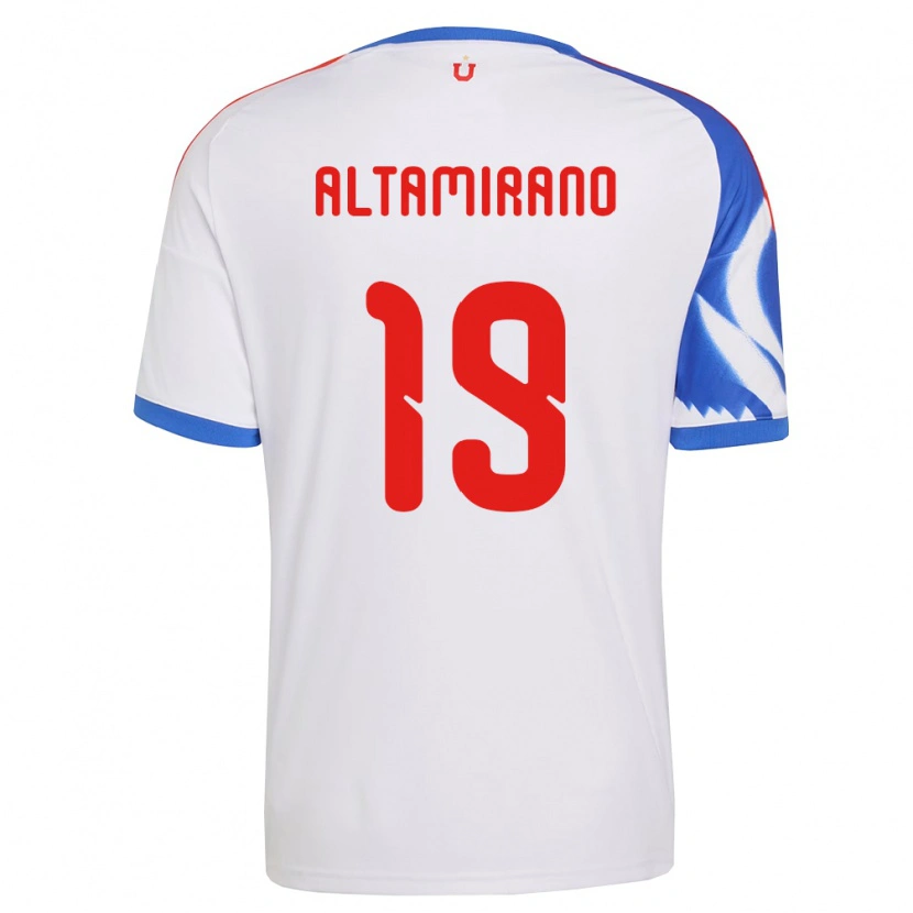 Danxen Heren Javier Altamirano #19 Wit Marineblauw Uitshirt Uittenue 2026/27 T-Shirt België