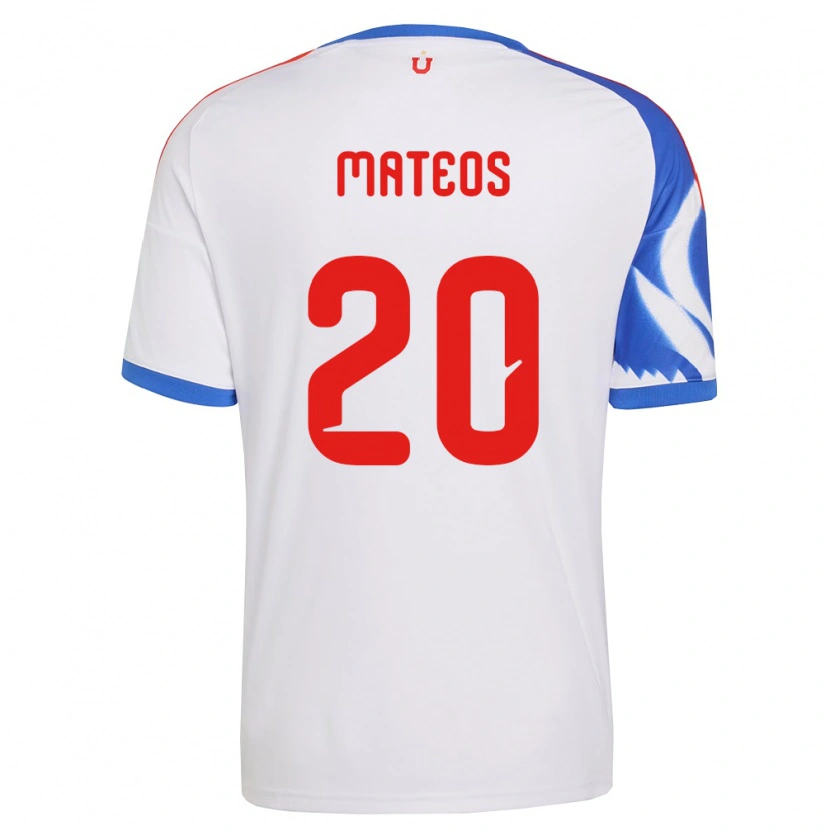 Danxen Heren Federico Mateos #20 Wit Marineblauw Uitshirt Uittenue 2026/27 T-Shirt België