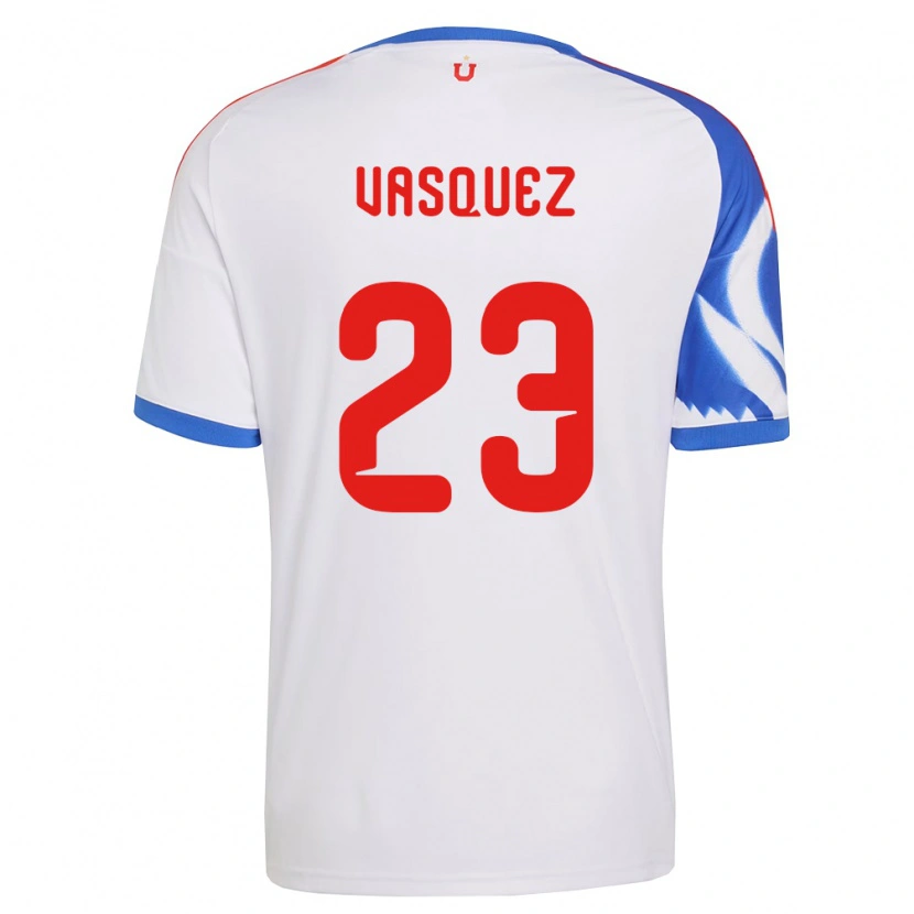 Danxen Heren Ignacio Vásquez #23 Wit Marineblauw Uitshirt Uittenue 2026/27 T-Shirt België