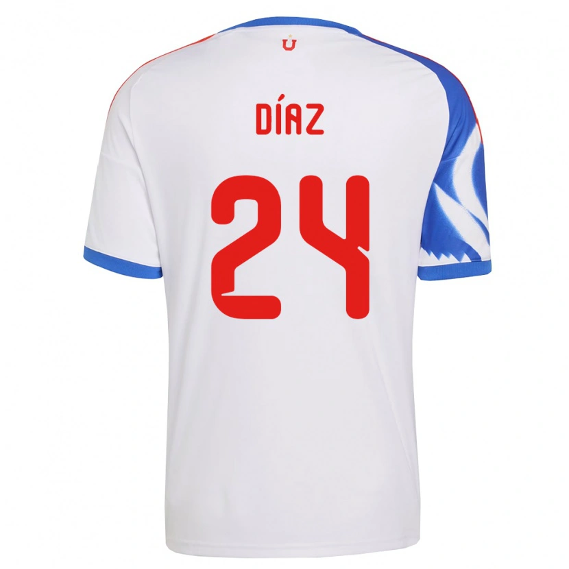 Danxen Heren Antonio Díaz #24 Wit Marineblauw Uitshirt Uittenue 2026/27 T-Shirt België
