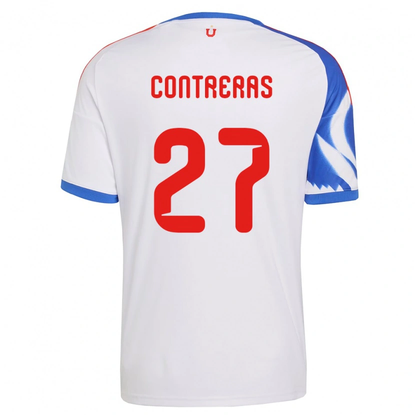 Danxen Heren Rodrigo Contreras #27 Wit Marineblauw Uitshirt Uittenue 2026/27 T-Shirt België