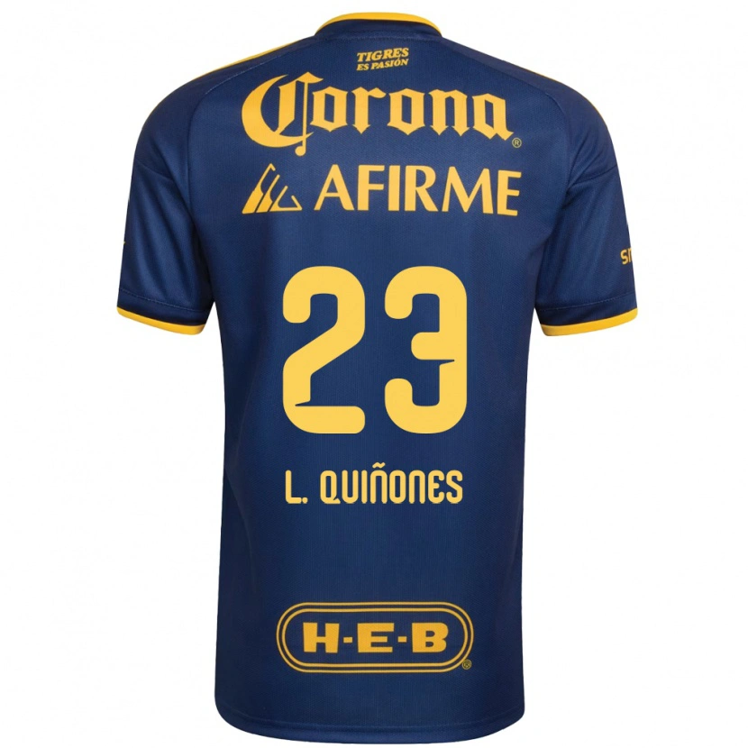 Danxen Heren Luis Quinones #23 Koninklijk Blauw Geel Uitshirt Uittenue 2026/27 T-Shirt België