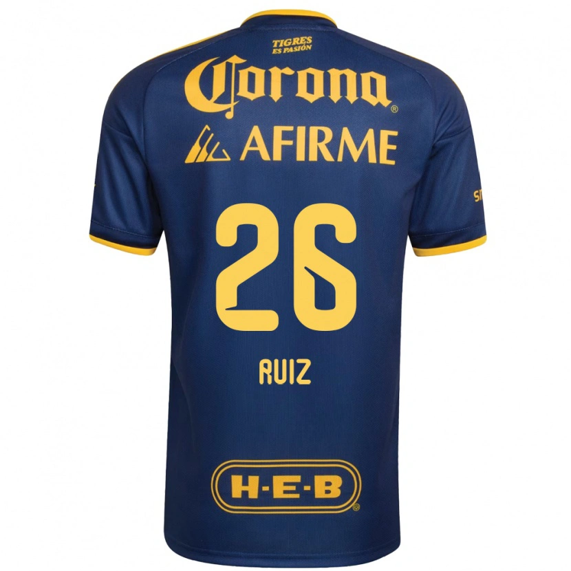Danxen Heren Michel Ruiz #26 Koninklijk Blauw Geel Uitshirt Uittenue 2026/27 T-Shirt België