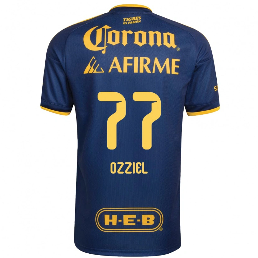 Danxen Heren Ozziel Herrera #77 Koninklijk Blauw Geel Uitshirt Uittenue 2026/27 T-Shirt België