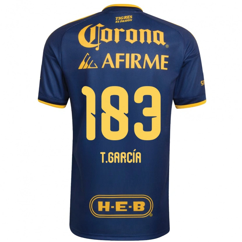 Danxen Heren Tomás García #183 Koninklijk Blauw Geel Uitshirt Uittenue 2026/27 T-Shirt België