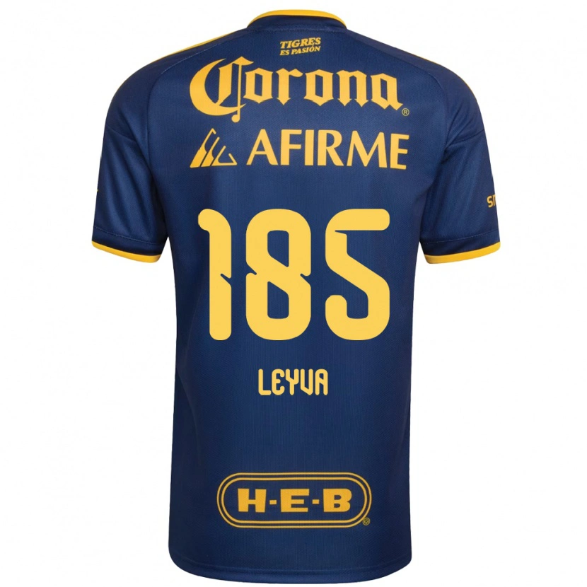 Danxen Heren Jorge Leyva #185 Koninklijk Blauw Geel Uitshirt Uittenue 2026/27 T-Shirt België