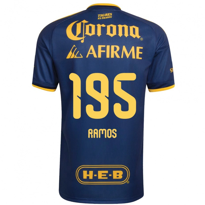Danxen Heren Rodrigo Ramos #195 Koninklijk Blauw Geel Uitshirt Uittenue 2026/27 T-Shirt België
