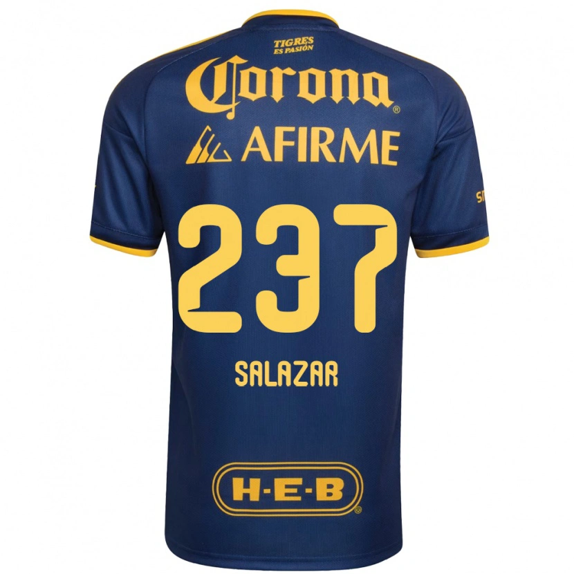Danxen Heren Bryan Salazar #237 Koninklijk Blauw Geel Uitshirt Uittenue 2026/27 T-Shirt België