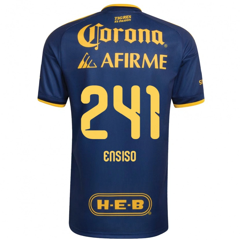 Danxen Heren Eduardo Ensiso #241 Koninklijk Blauw Geel Uitshirt Uittenue 2026/27 T-Shirt België