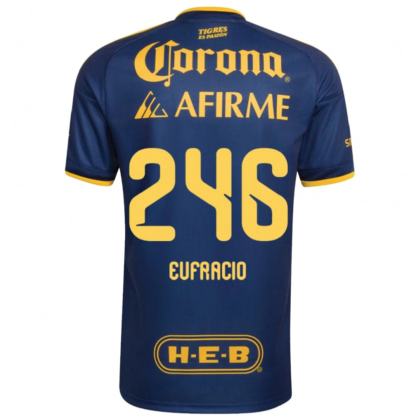 Danxen Heren Enrique Eufracio #246 Koninklijk Blauw Geel Uitshirt Uittenue 2026/27 T-Shirt België
